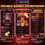 IE777 App logo with premium red and white gaming design on a dark textured background for mobile gaming promotion